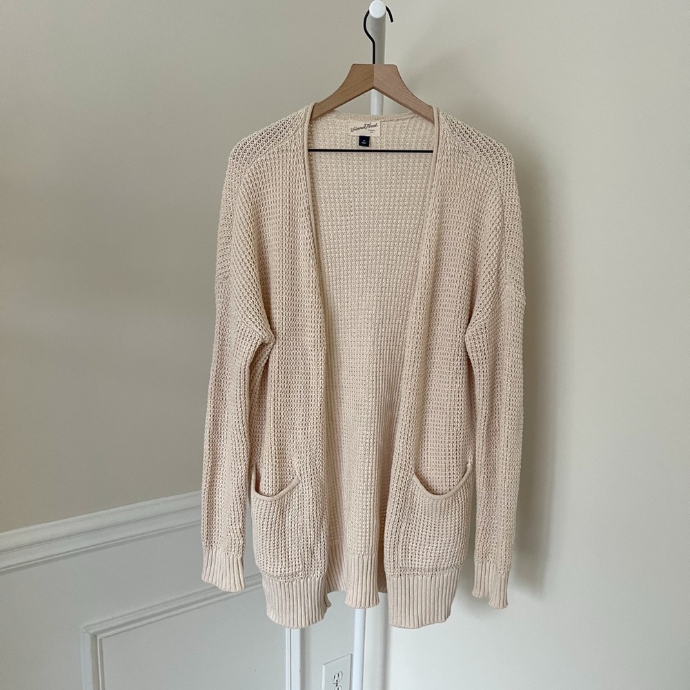 Universal Thread Waffle Knit Duster Cardigan Swea… - image 1
